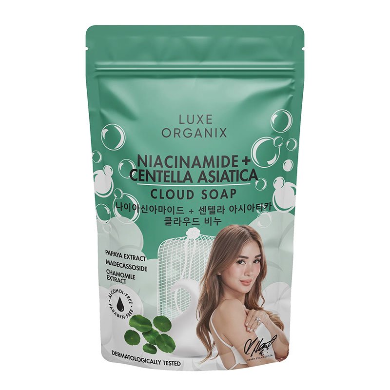 Niacinamide-Centella-Asiatice-Cloud-Soap.jpg Luxe Organix Niacinamide + Centella Asiatica Cloud Soap 180g Made in Korea