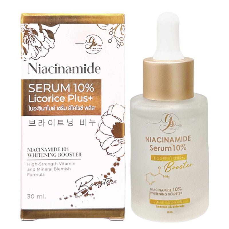 GLOW SKIN Niacinamide Serum 10% Licorice Plus Whitening Booster 30ml