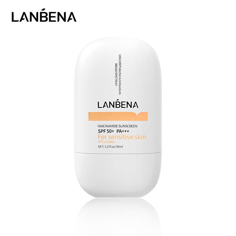 Niacinamide-Sunscreen-1.jpg Lanbena Niacinamide Sunscreen Spf 50+ PA+++ For Sensitive Skin 30ml