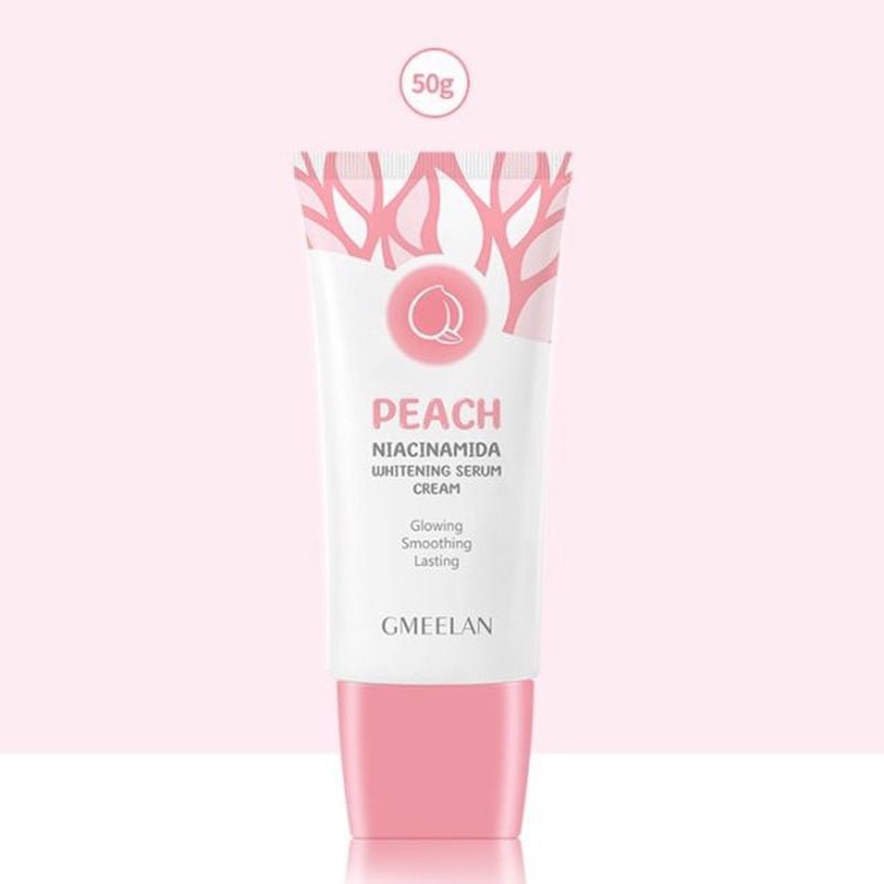 Niacinamide-Whitening-Serum.jpg GMEELAN Peach Niacinamide Whitening Cream Glowing Smoothing Lasting 50g