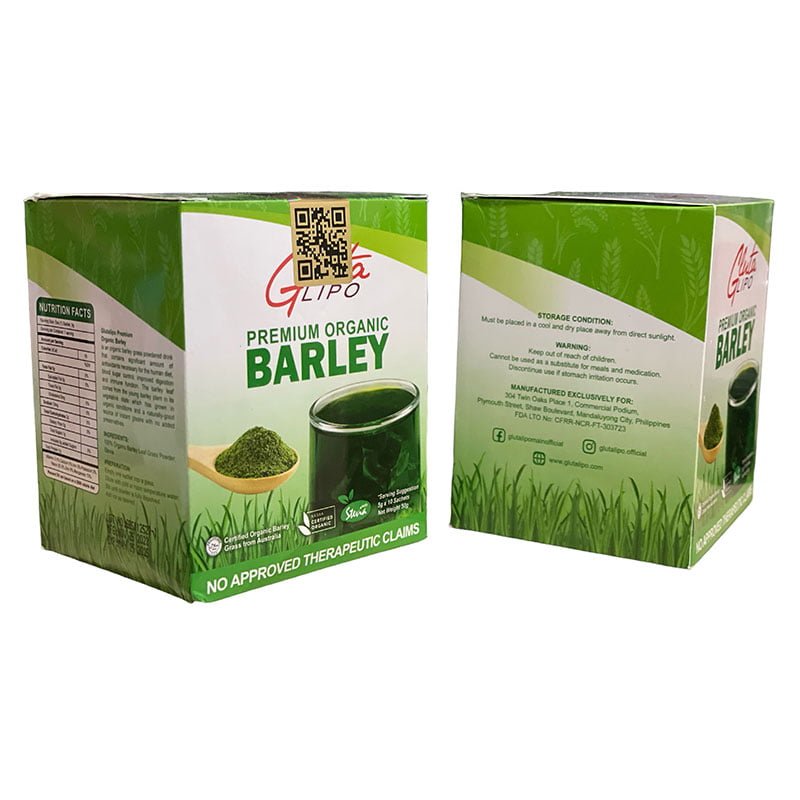 GLUTALIPO Premium Organic Barley 10 Sachets