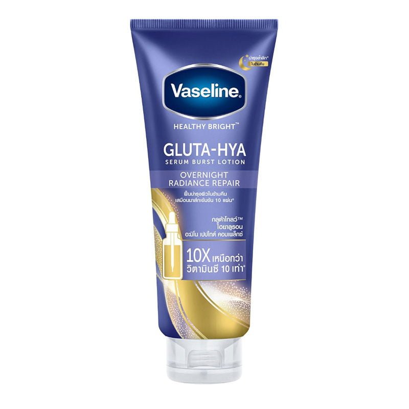Overnight.jpg Vaseline Healthy Bright Gluta-Hya Serum Burst Lotion Overnight Radiance Repair 330ml