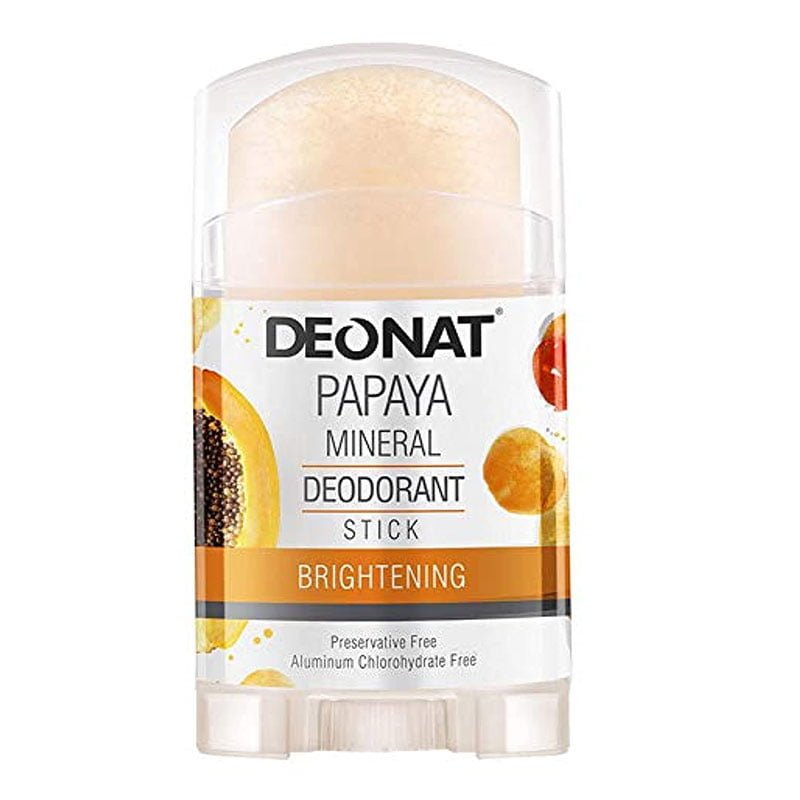 Papaya-Stick-100g.jpg Deonat Papaya Mineral Deodorant Stick Brightening 100G Product of Thailand