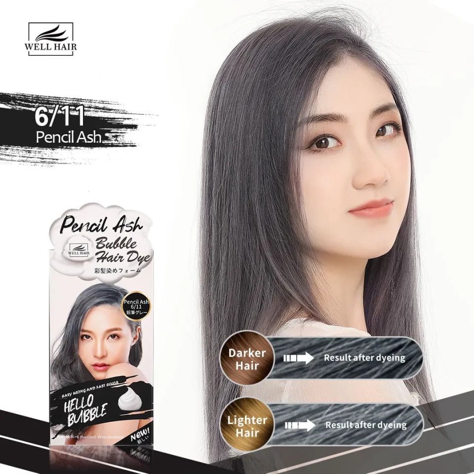 Well Hair Hello Bubble Pencil Ash 6/11 Hair Dye