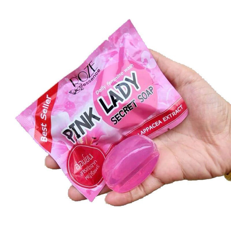 Pink Lady Secret Soap by Roze Essence Made in Thailand