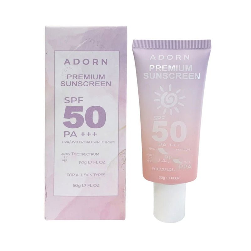 ADORN Premium Sunscreen SPF 50 UVA/UVB Broad Spectrum 50ml