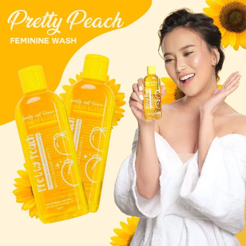 Pretty-Peach-1.jpg BEAUTY AND GRACES Feminine Wash with Sunflower Oil and Cooling Effect