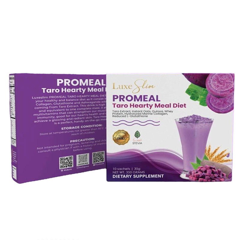 Promeal-Taro.jpg Luxe Slim Promeal Taro Hearty Meal Diet with Taro Extract 10 Sachets x 35g