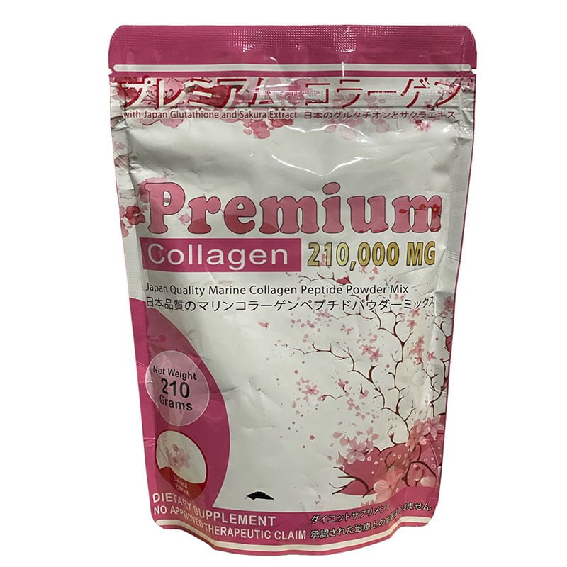 Premium Collagen 210000mg Japan Quality Marine Collagen Peptide Powder Mix 210g