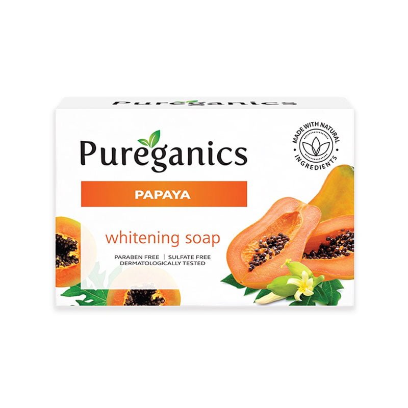 Pureganics-Papaya.jpg Pureganics Papaya Whitening Soap 135g