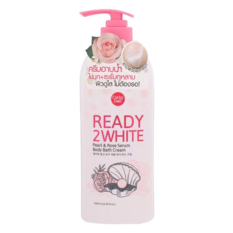 Ready-to-White.jpg Cathy Doll Ready 2 White Pearl & Rose Serum Body Bath Cream,500ml