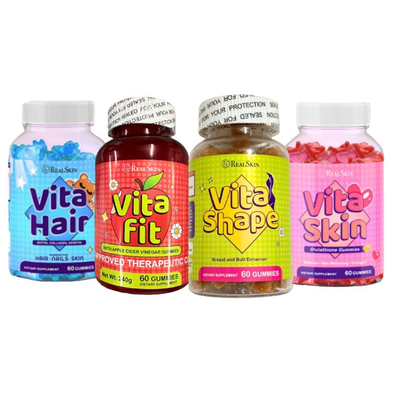 Real-Skin-Mix.1.jpg REAL SKIN Vita Shape, Vita Skin, Vita Hair & Vita Fit 60 Gummies