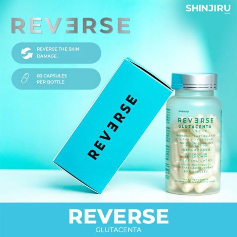 Reverse-1.jpg SHINJIRU Wellness Reverse Glutacenta Japan Technology Dietary Supplement 60 Capsules