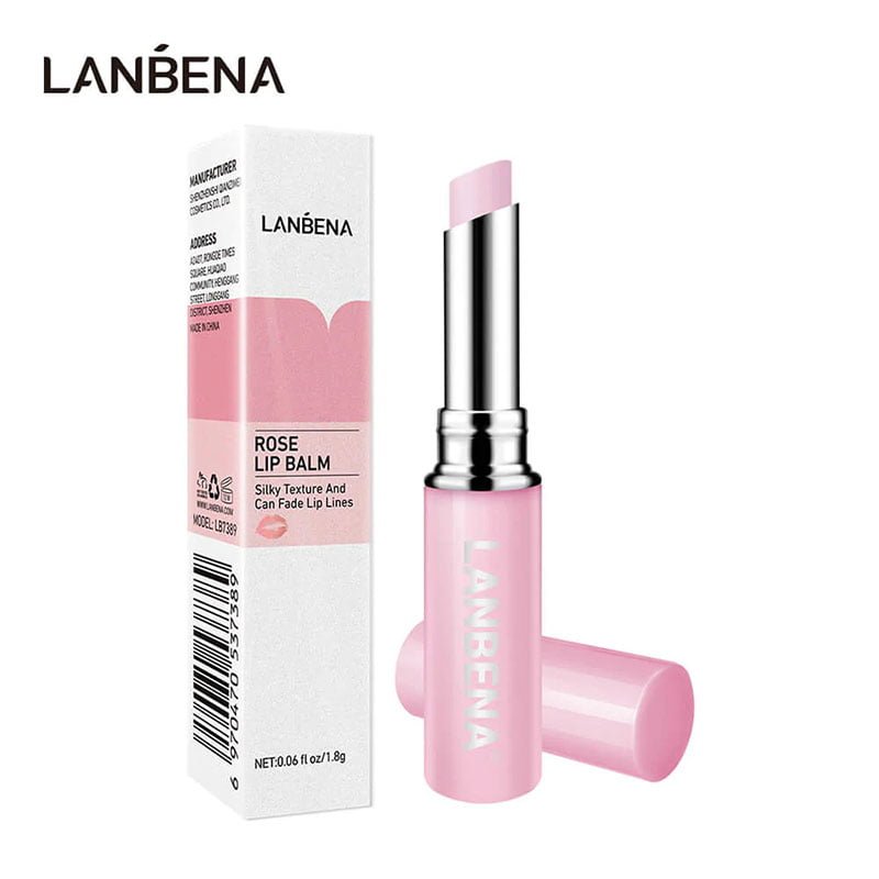 Rose-Lip-Balm-1.jpg Lanbena Lip Balm Silky Texture and Can Fade Lip Lines