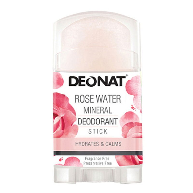 Rose-Water-1.jpg Deonat Rose Water Mineral Deodorant Stick Hydrates & Calms 100G Product of Thailand