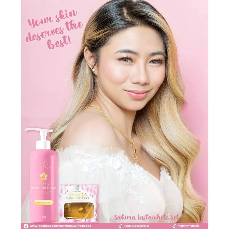 Sakura-Instawhite-Lotion-1.jpg Namiroseus Sakura Instawhite Lotion Hand & Body Lotion with SPF 60