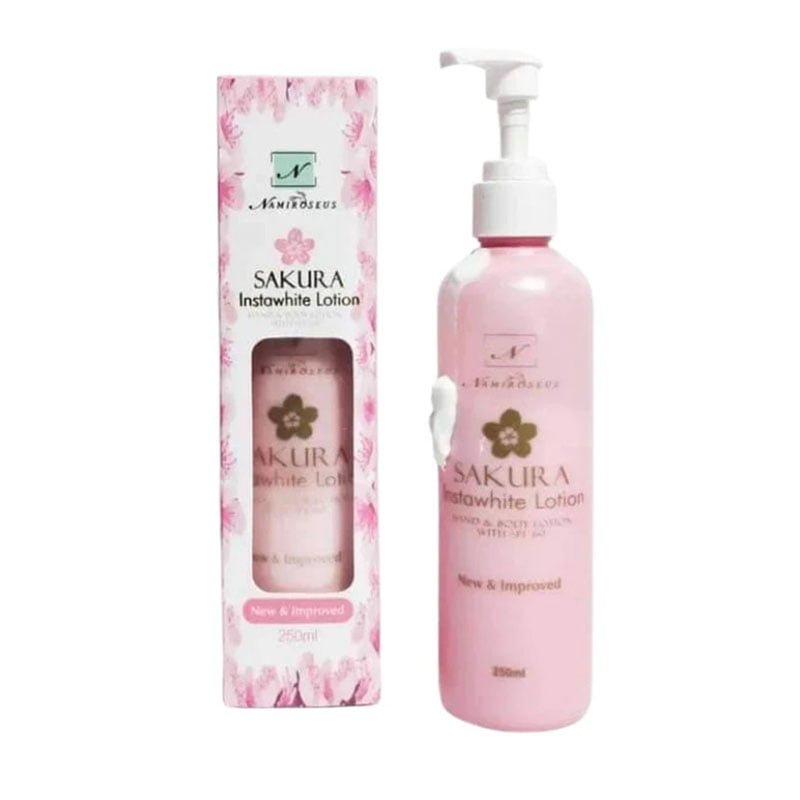 Sakura-Instawhite-Lotion.jpg Namiroseus Sakura Instawhite Lotion Hand & Body Lotion with SPF 60