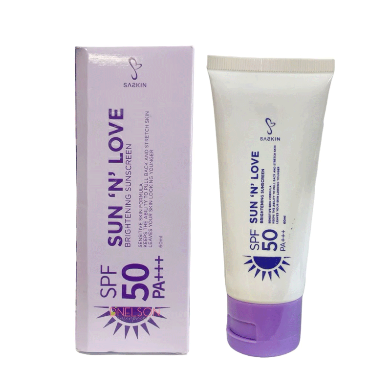 SASKIN Sun ‘N’ Love Brightening Sunscreen SPF 50 PA+++, 60ml