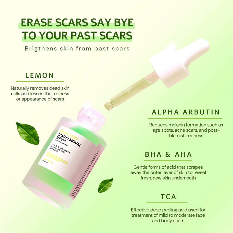 Catt & Co Bright and Free Scar Removal Serum Correcting + Peeling 30ml