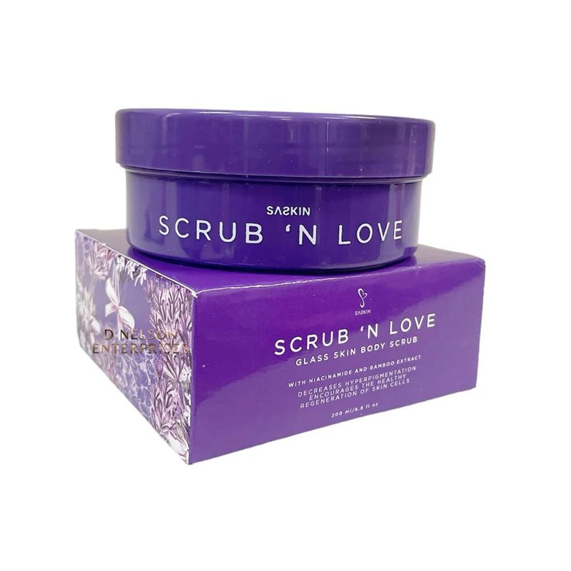 SASKIN Scrub ‘N Love Glass Skin Body Scrub 200ml