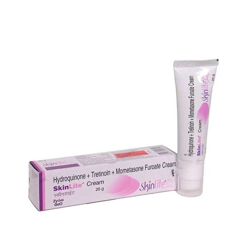 Skinlite.jpg Zydus geo Skinlite Hydroquinone + Tretinoin + Mometasone + Furoate Cream 25g