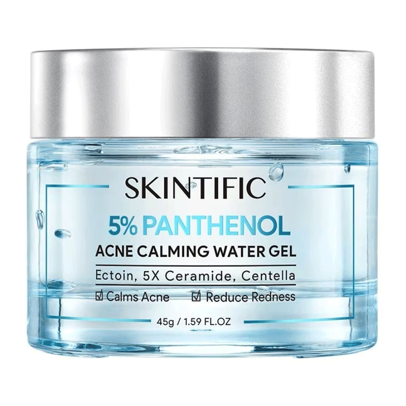 SKINTIFIC 5% Panthenol Acne Calming Water Facial Moisturizer Gel