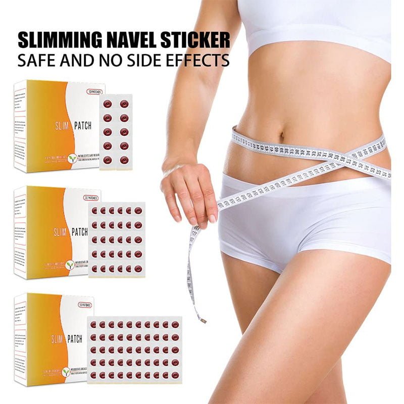 Slim Patch Navel Ring Magnet-Sticker Waterproof Slim-Patches 100% Natural Anti-Sweat Easy Peel Skin 50 Patches