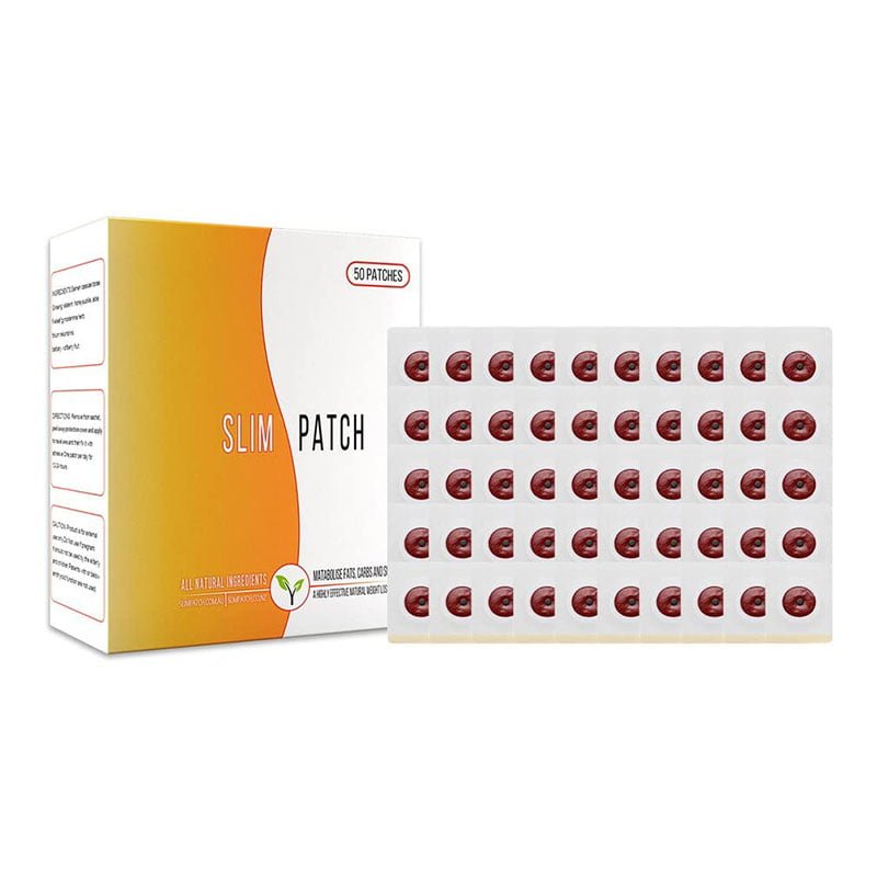 Slim-Patch.jpg Slim Patch Navel Ring Magnet-Sticker Waterproof Slim-Patches 100% Natural Anti-Sweat Easy Peel Skin 50 Patches