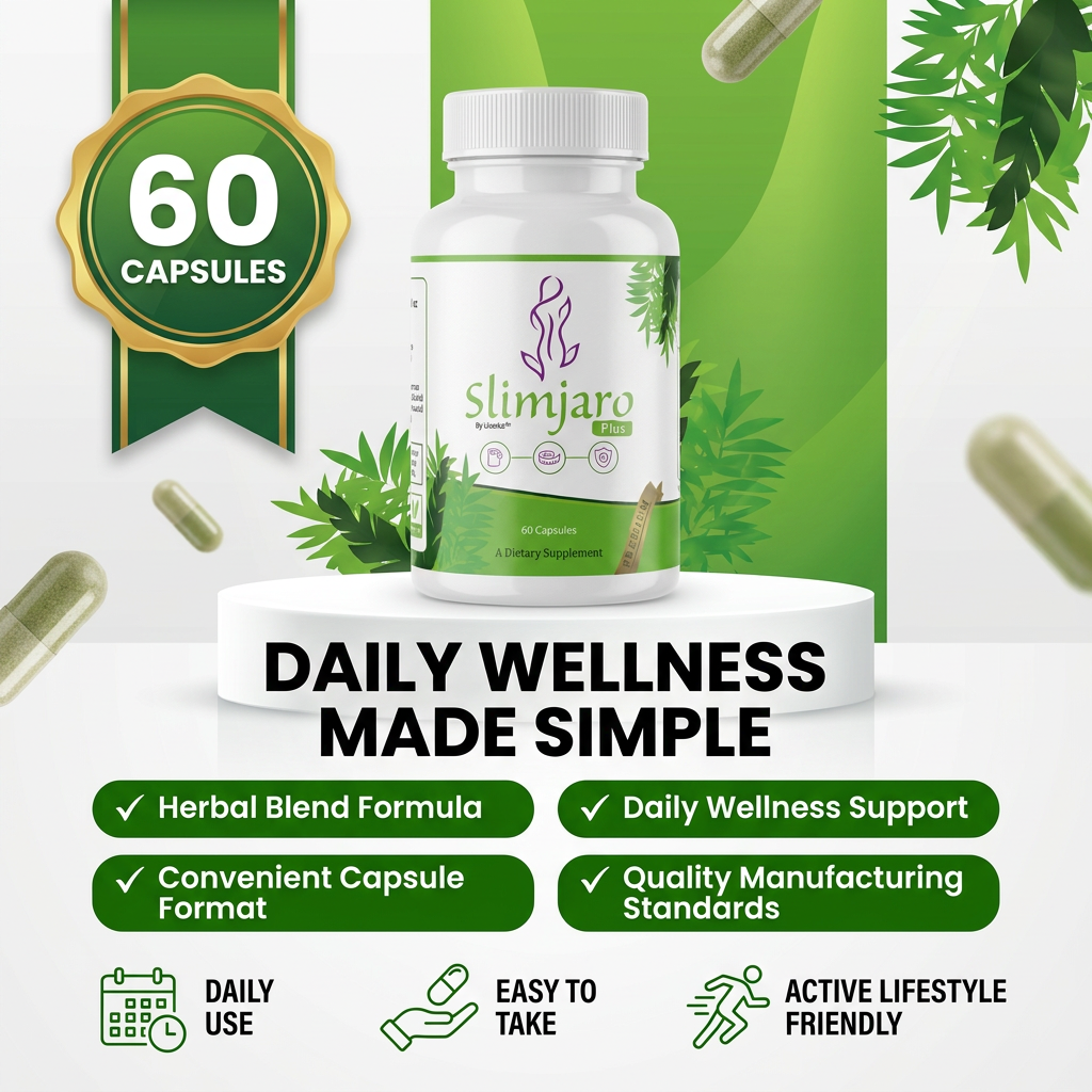 Slimjaro Plus Dietary Supplement Capsules 06 Slimjaro Plus Dietary Supplement Capsules | 60 Capsules | Herbal Blend Formula | Daily Wellness Support