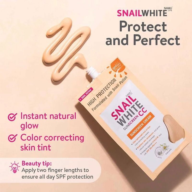 Snail-white-sunscreen-cc.jpg Namu Life Snailwhite Sunscreen CC Cream SPF 50 PA +++