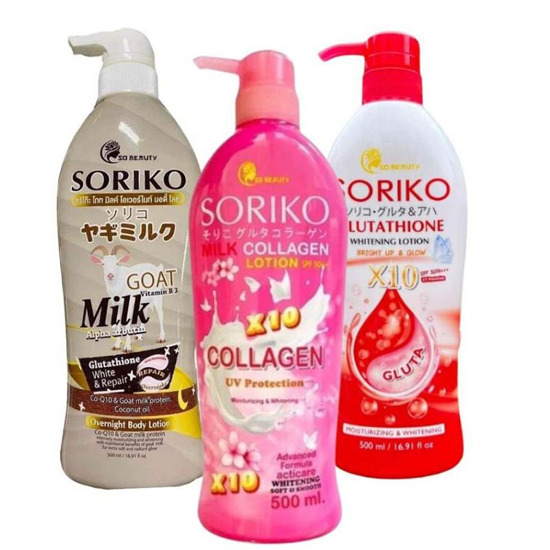So Beauty Soriko Body Lotion 500ml Made in Thailand