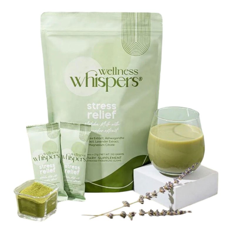 Stress-Relief.jpg Wellness Whispers Stress Relief Matcha Milk with Lavender Extract