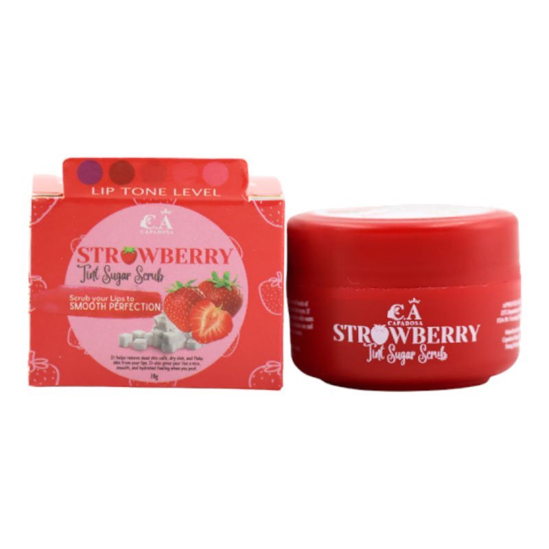 CAPADOSA Strawberry lip Tint Sugar Scrub 10g