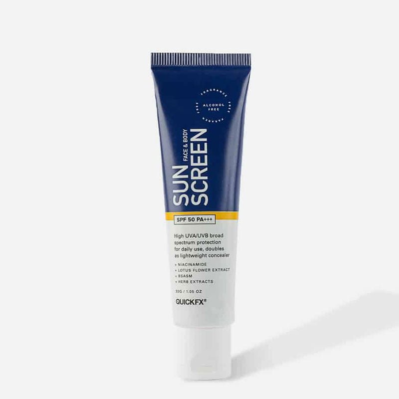 Sun-Screen-1-1.jpg QUICKFX Face & Body Sunscreen SPF50 PA+++ 30g