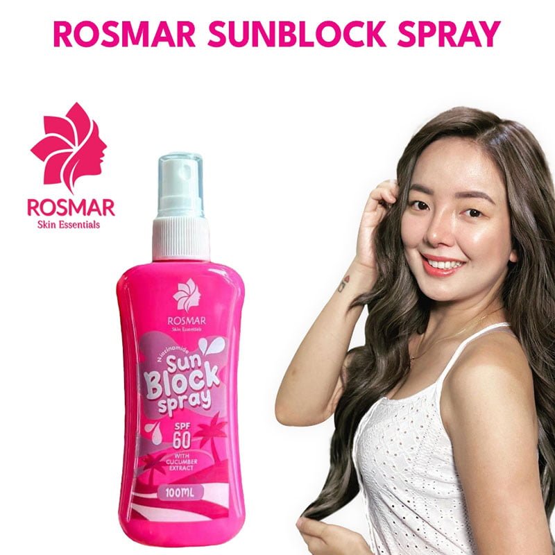 ROSMAR Niacinamide Sunblock Spray SPF60 with Cucumber Extract 100ml