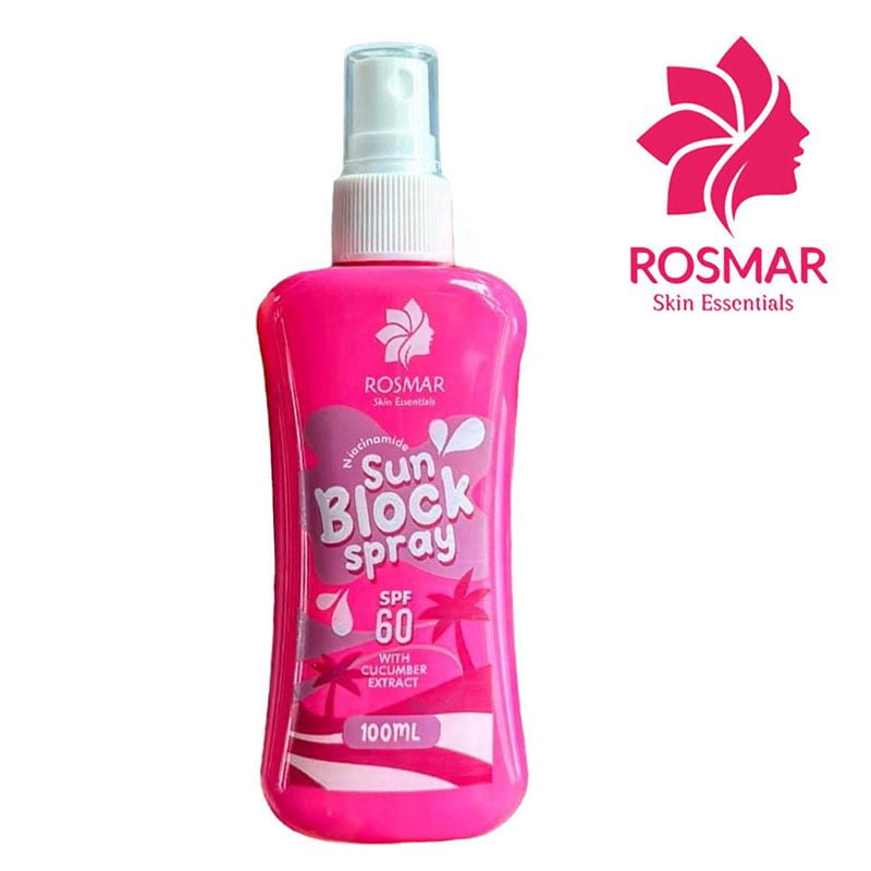 ROSMAR Niacinamide Sunblock Spray SPF60 with Cucumber Extract 100ml