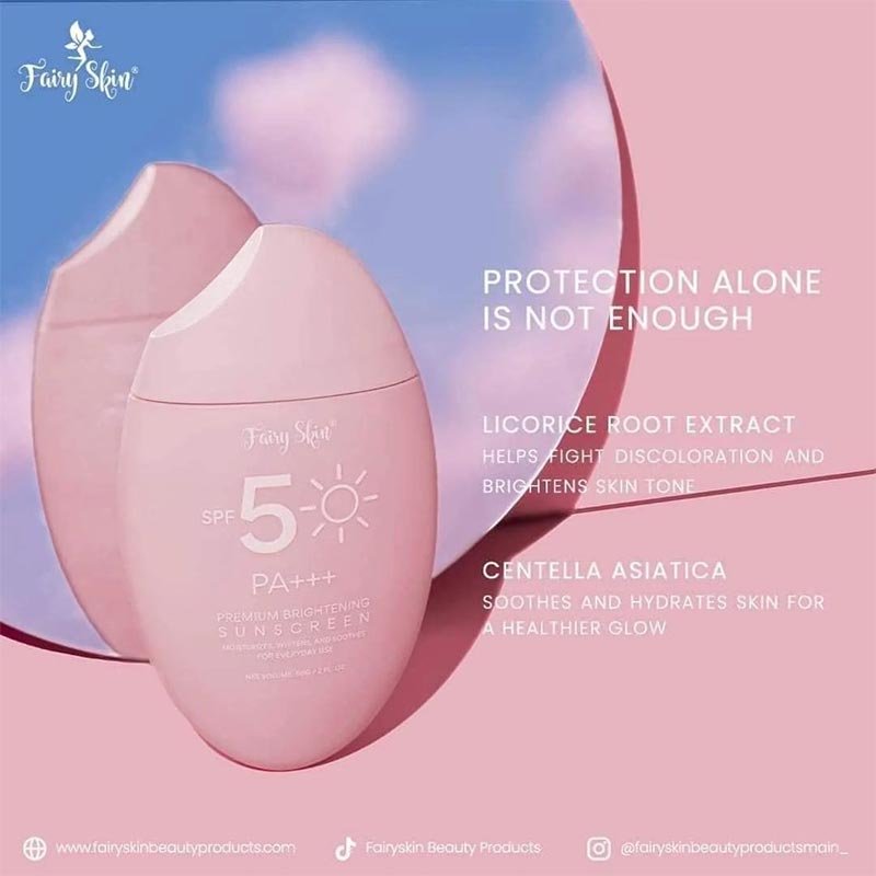Sunscreen-1-2.jpg Fairy Skin Premium Brightening Sunscreen SPF50, PA+++