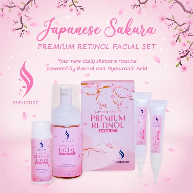 Syduction Japanese Premium Sakura Retinol Facial Set