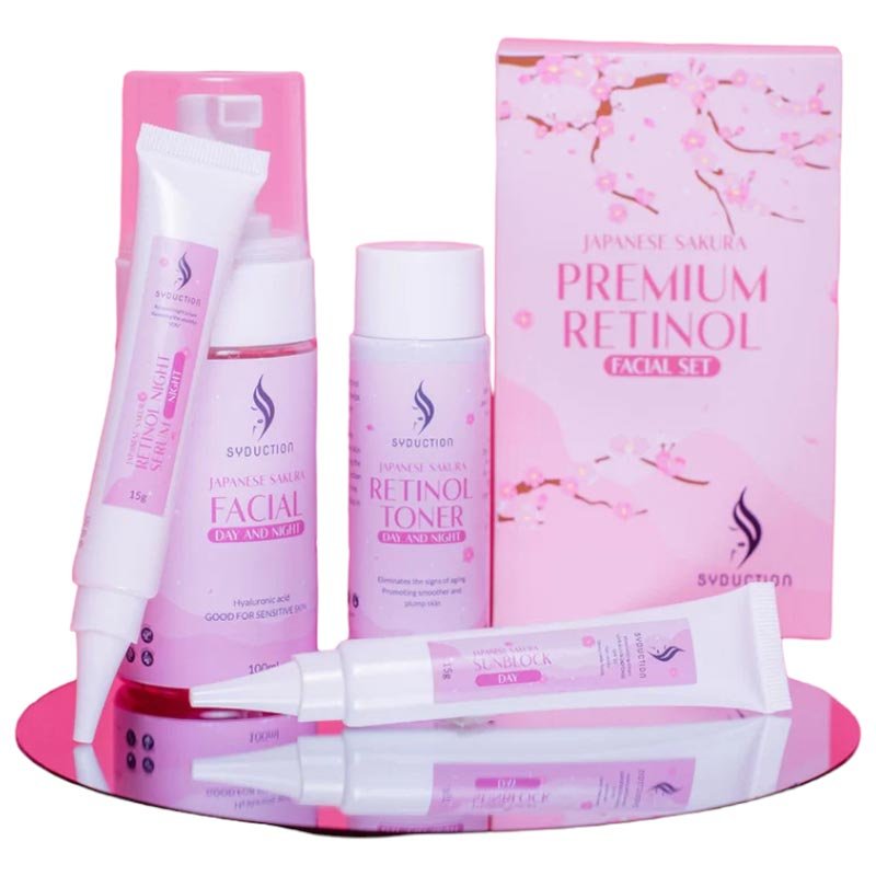 Syduction Japanese Premium Sakura Retinol Facial Set