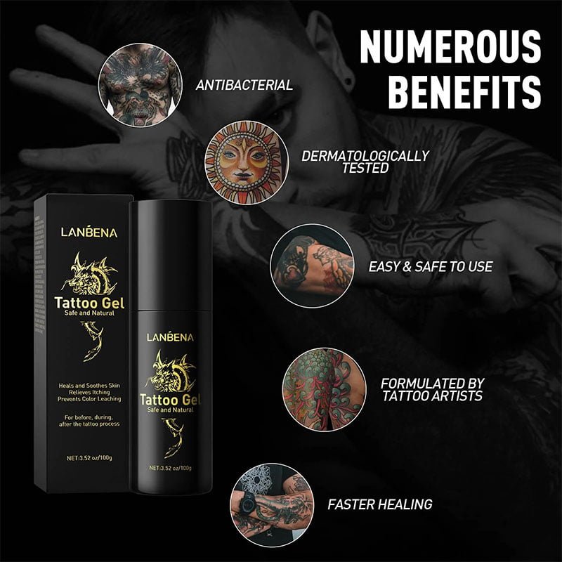 Lanbena Tattoo AfterCare Gel Safe and Natural 100g
