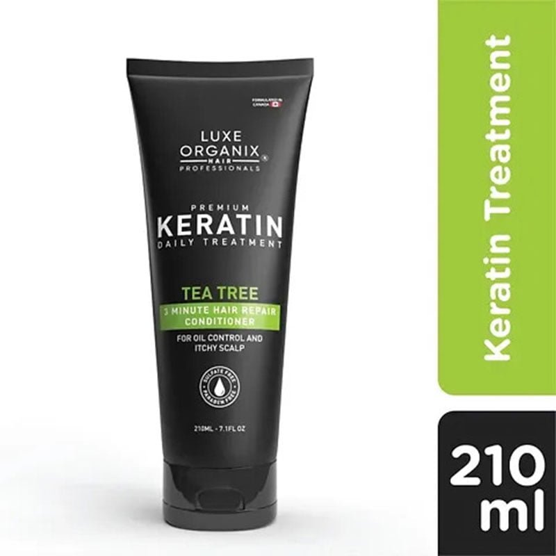 Tea-Tree.jpg Luxe Organix Hair Professionals Premium Keratin Treatment Tea Tree Deep Repair Daily Conditioner 250ml