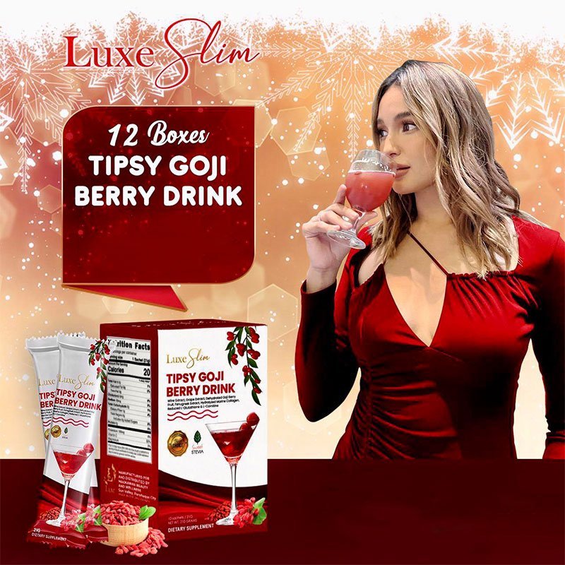 Luxe Slim Tipsy Goji Berry Drink 10 Sachets of 21g Dietary Supplements