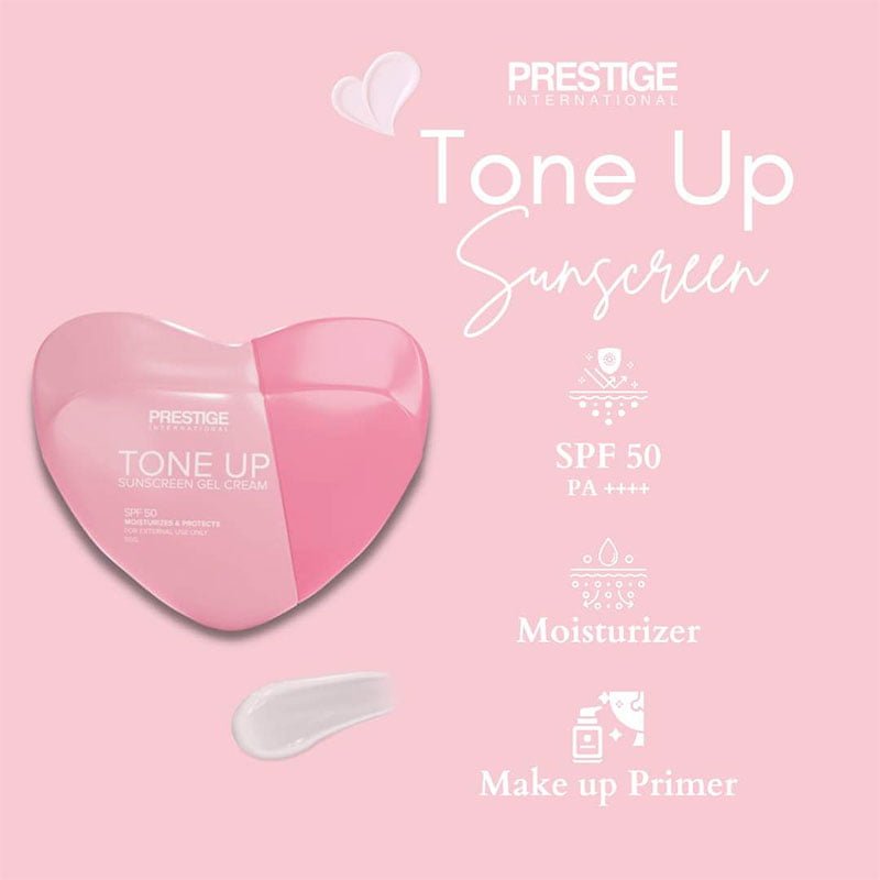 Tone-Up-Sunscreen-Cream-1.jpg Prestige International Tone Up Sunscreen Gel Cream SPF50 Moisturizes & Protect 50g