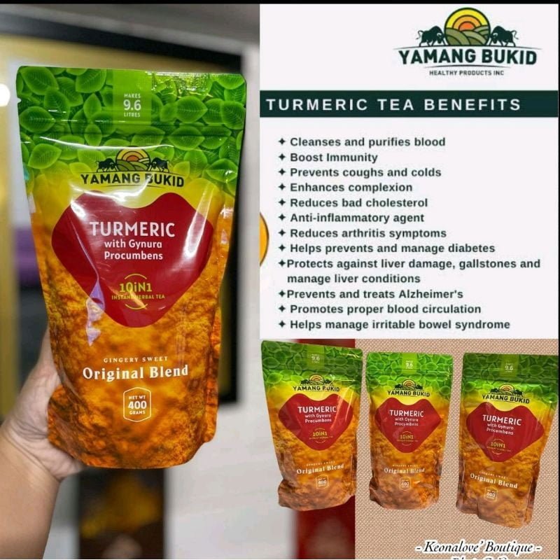 Yamang Bukid Turmeric 10 in 1 instant Herbal Tea 400g