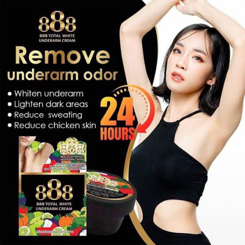 888 Total White Underarm Whitening Cream 35g