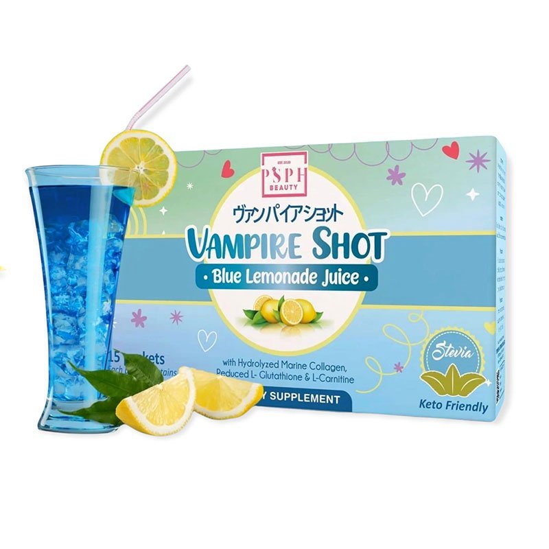 Vampire-Shot.jpg PSPH Beauty Vampire Shot Blue Lemonade Juice 21g x 15 Sachet