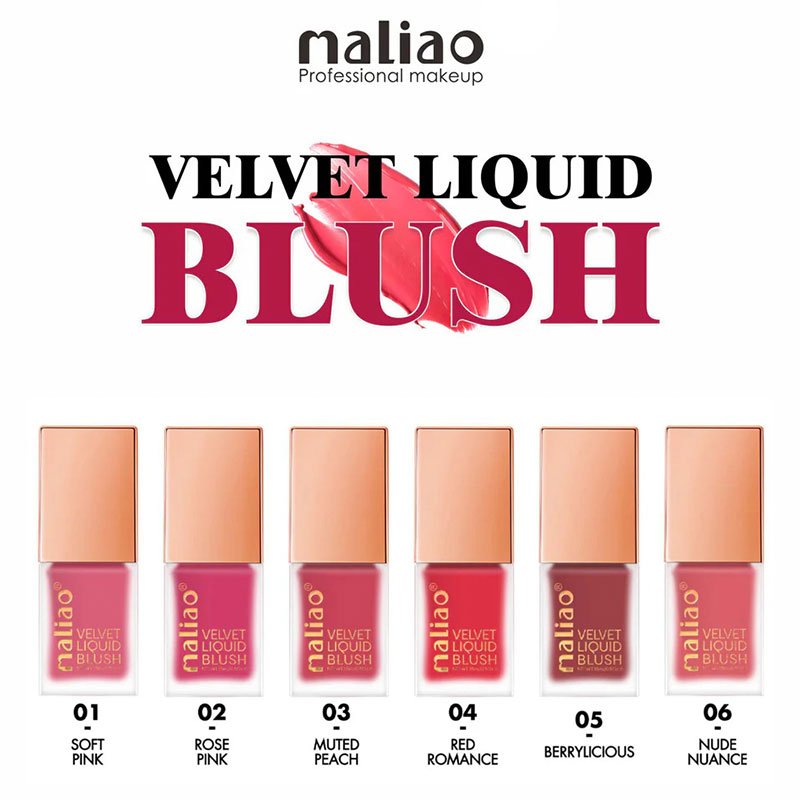 Maliao Velvet Liquid Blush – Radiant Flush of Color for Every Look