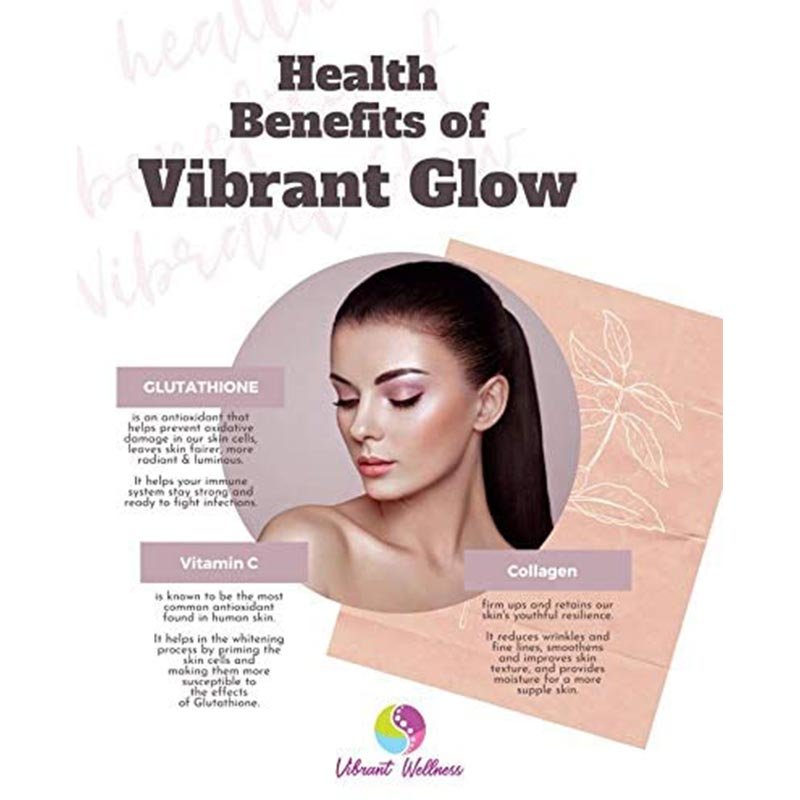 Vibrant Glow Glutathione with Vitamin C and Collagen (30 capsules)