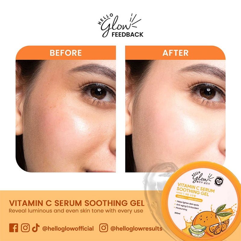Hello Glow Vitamin C Serum Soothing Gel 300ml