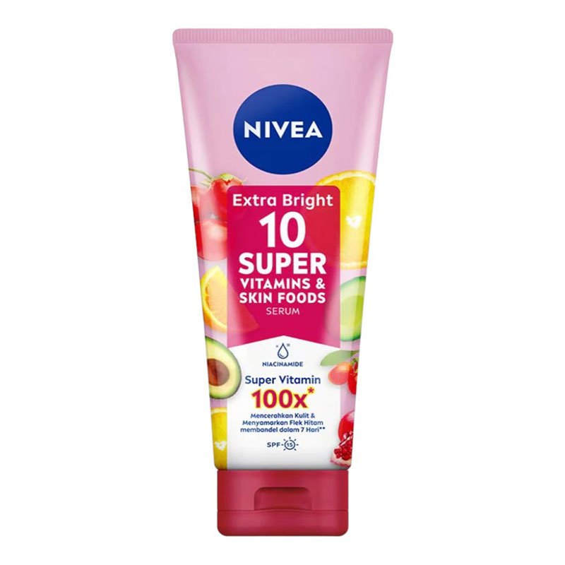 Vitamin-Skin-Food.jpg Nivea Extra Bright 10 Super Vitamins & Skin Foods Serum 320ml